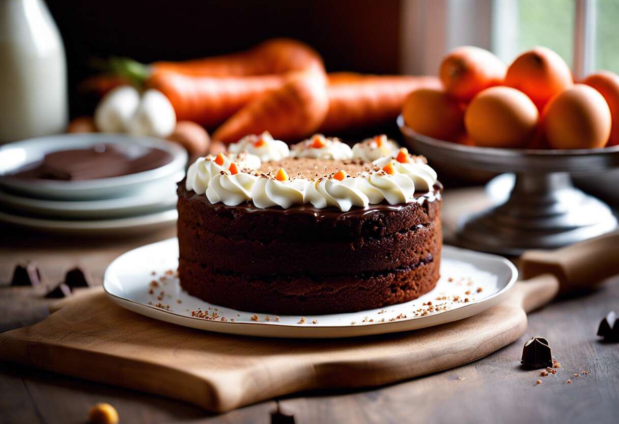 Recette de carrot cake au chocolat : plaisir gourmand et original ...