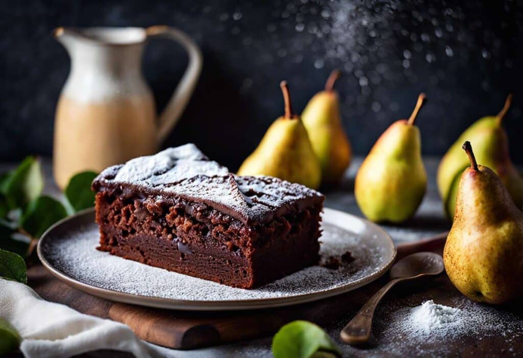 Recette facile de cake aux poires et chocolat - Découvrez comment le préparer !