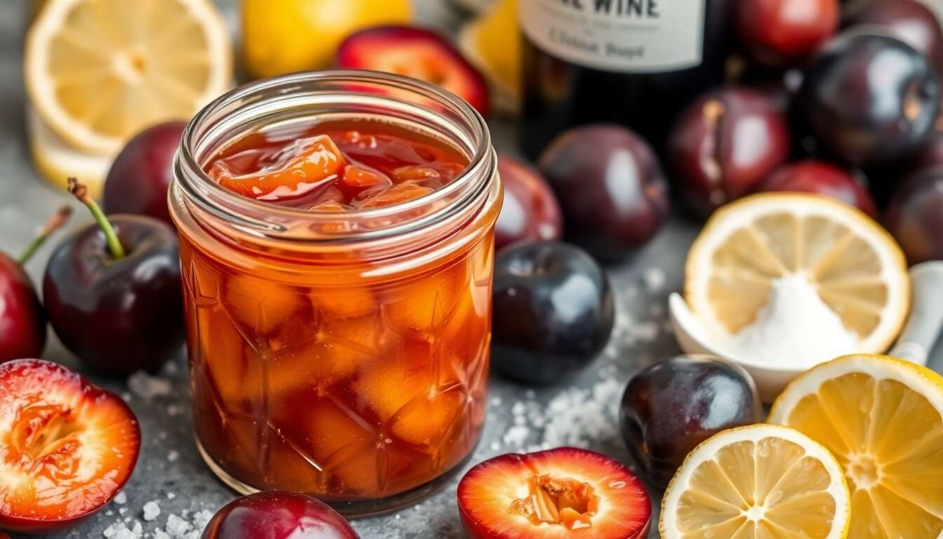 Recette de confiture de mirabelles au vin blanc