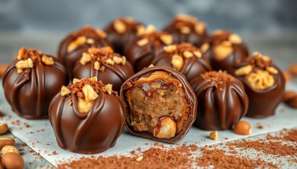 Recette de Ferrero Rochers pralinés maison : chocolat au lait et noisettes