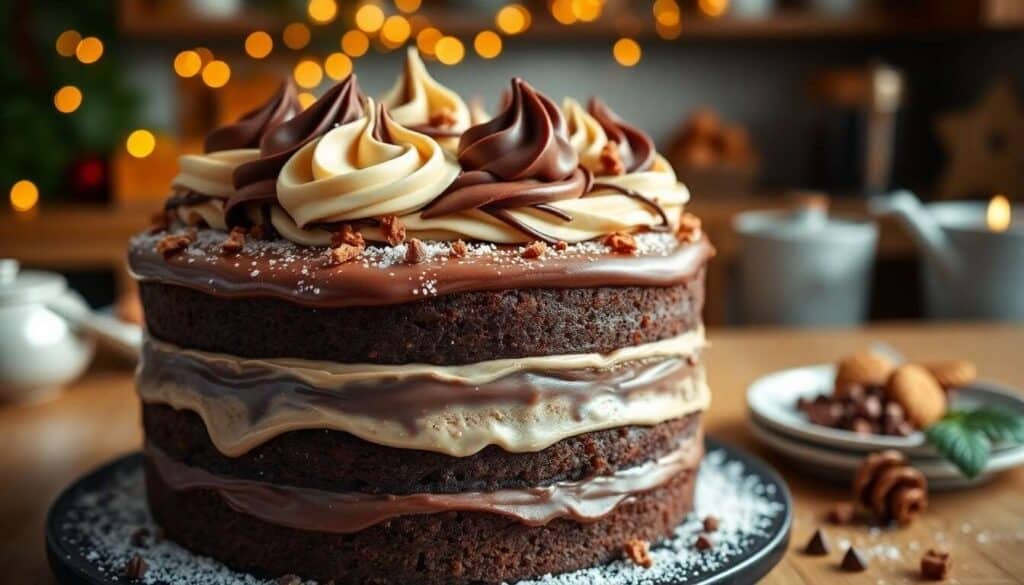 Gâteau aux trois chocolats pour la fête des pères