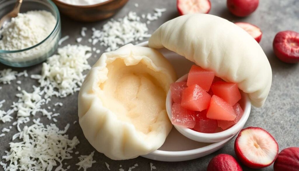 Recette de Banh Bao Sucrés : brioches Vapeur à la Noix de Coco et Granité de Litchis