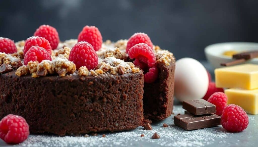 Crumbcake framboise chocolat : recette gourmande et facile