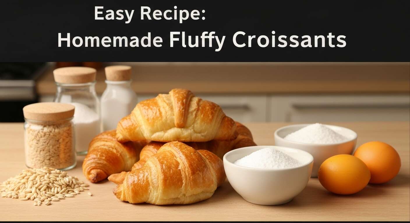 Recette facile : croissants maison moelleux