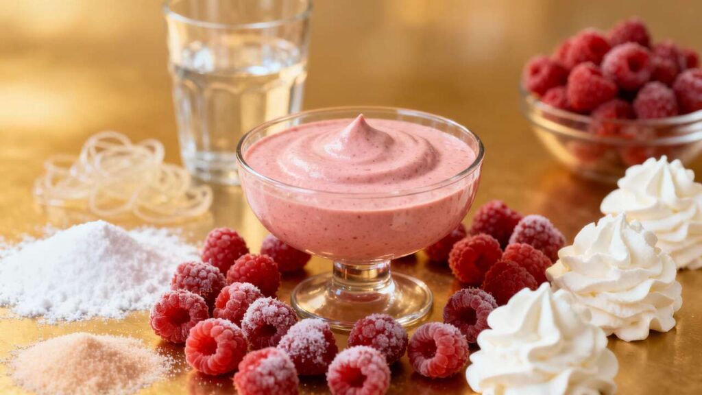 Recette de mousse à la framboise facile et rapide