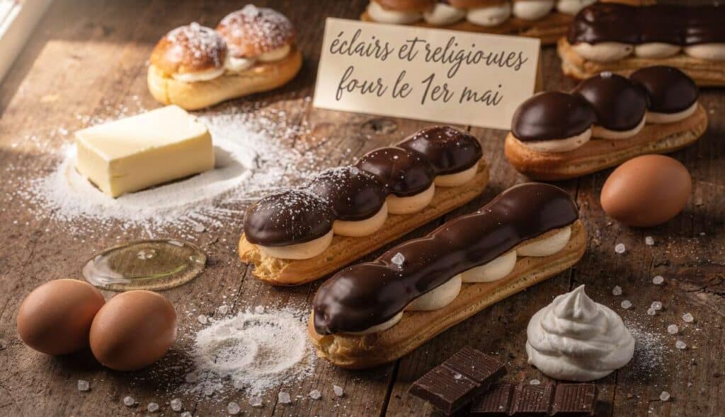 Recette : éclairs et religieuses faciles pour le 1er mai