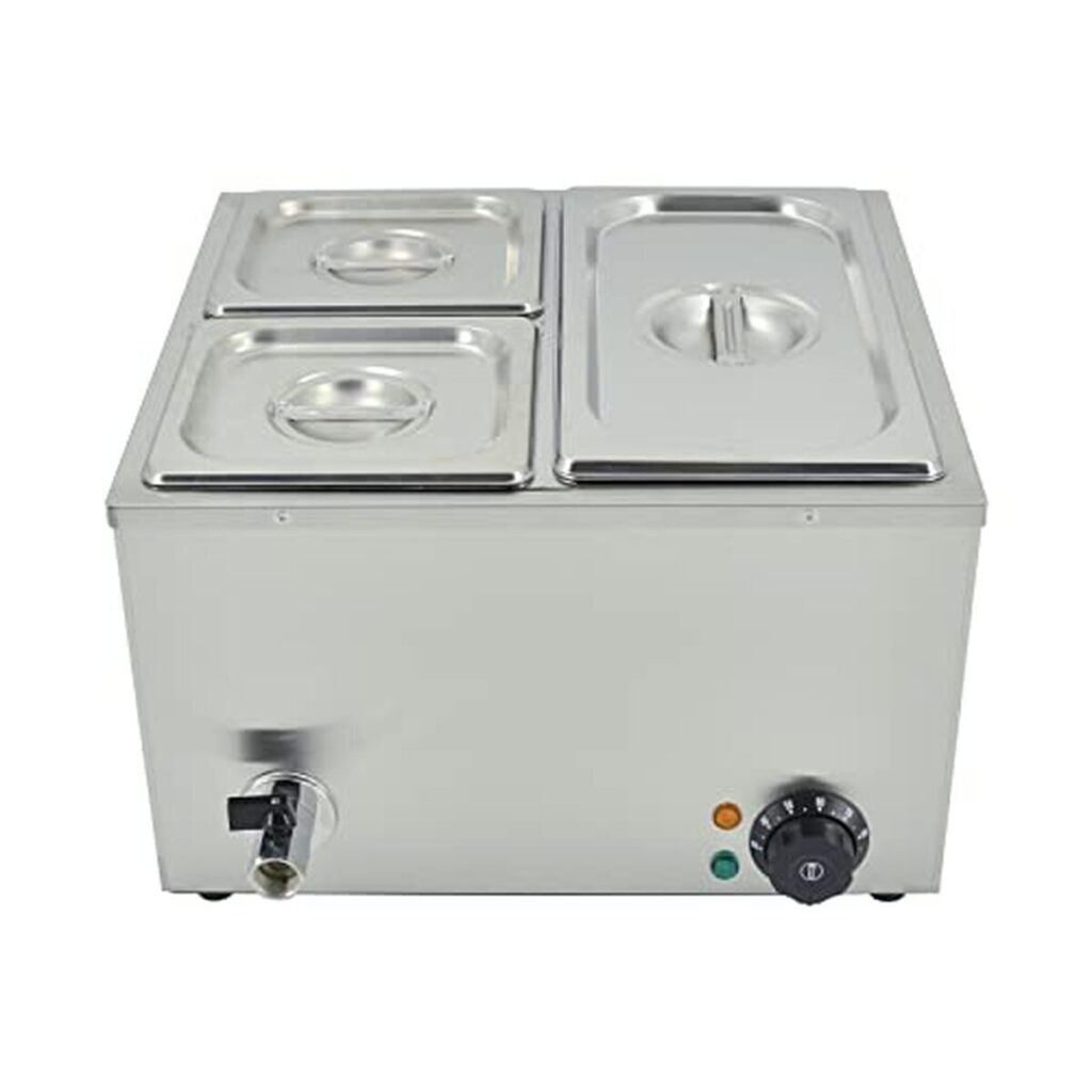 Test : bain marie électrique Taimiko 3 bacs en acier inoxydable