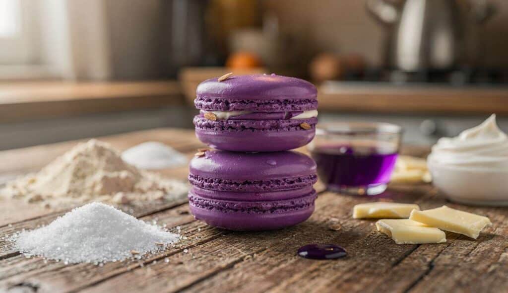 Macarons à la violette : recette facile et gourmande