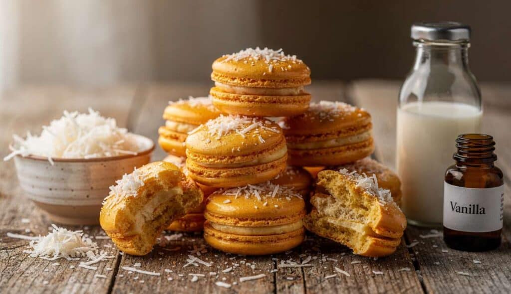 Macarons à la noix de coco : recette facile et savoureuse