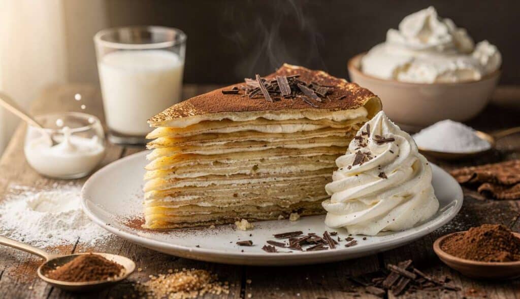 Gâteau de crêpes façon tiramisu : une recette irrésistible