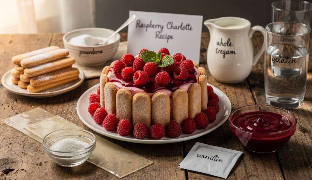 Recette de charlotte à la framboise facile et délicieuse