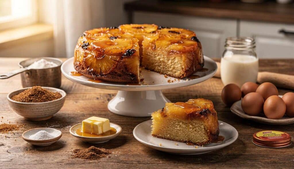 Gâteau renversé à l'ananas caramélisé : la recette facile