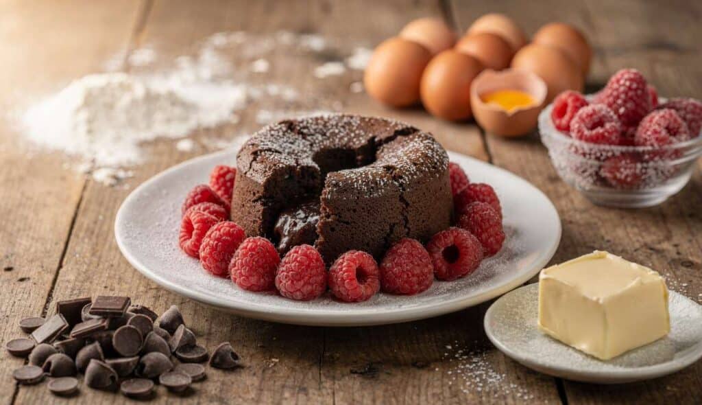 Fondant au chocolat et framboises : la recette gourmande