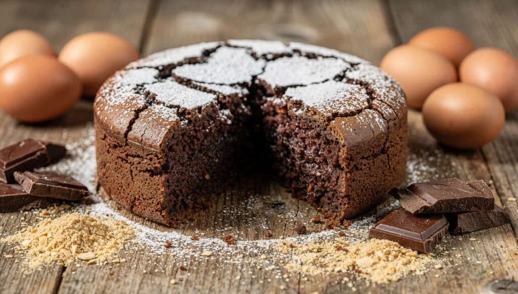 Recette de la Torta Caprese : délice chocolat-amande sans gluten