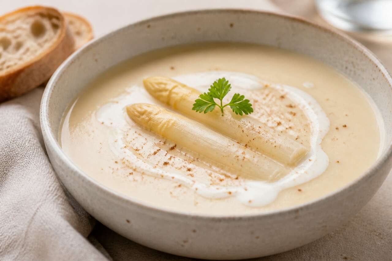 Velouté d'asperges à préparer la veille : recette facile