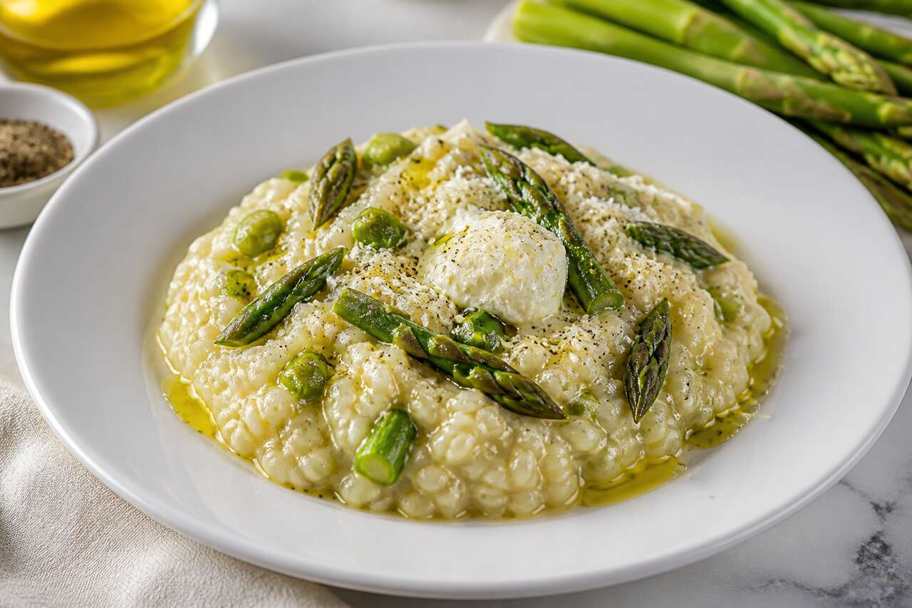 Recette de risotto aux asperges au Cookeo