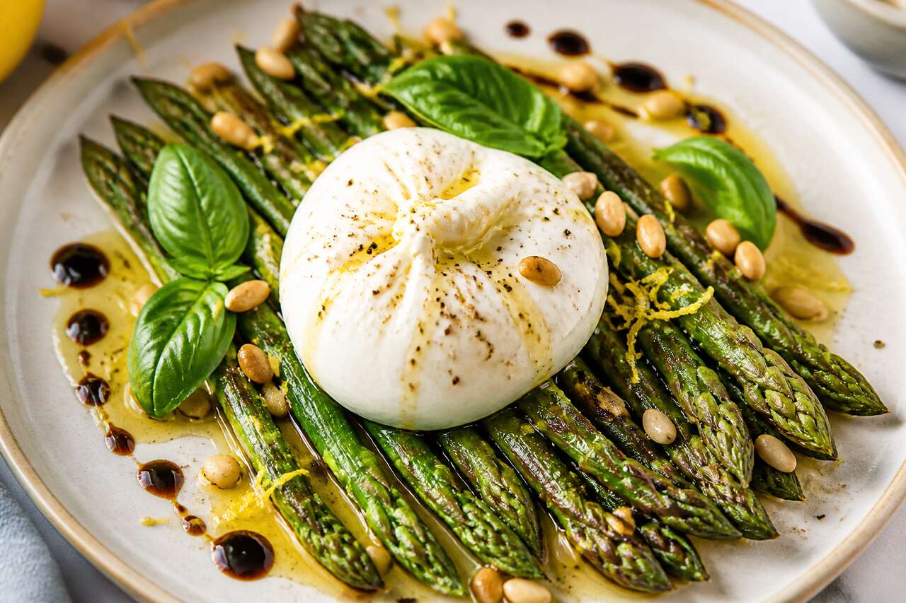 Recette d'asperges et burrata : le duo gourmand