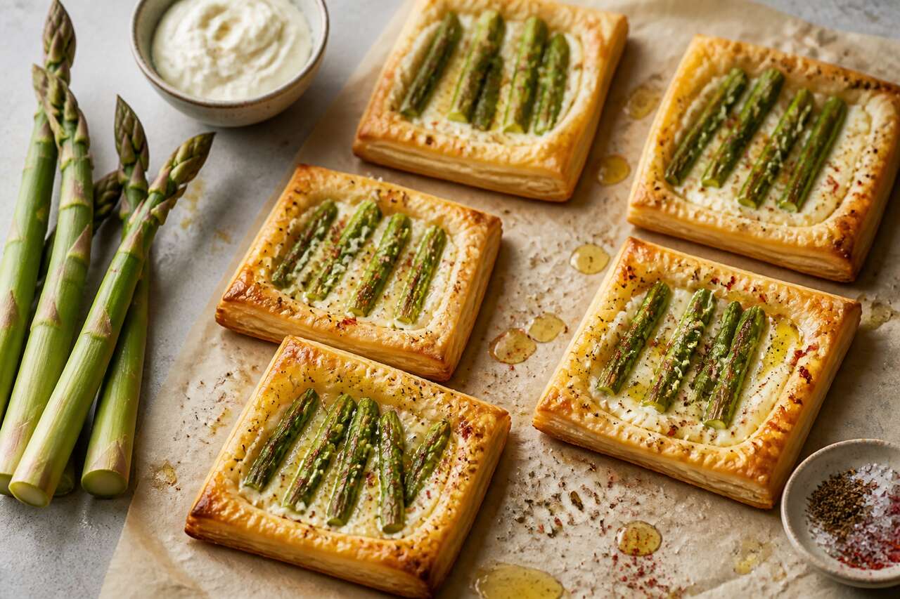 Feuilletés aux asperges : recette facile et savoureuse