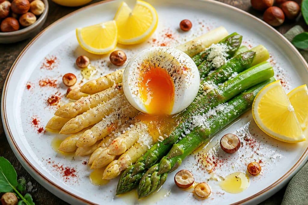 Asperges et œuf mollet : recette gourmande