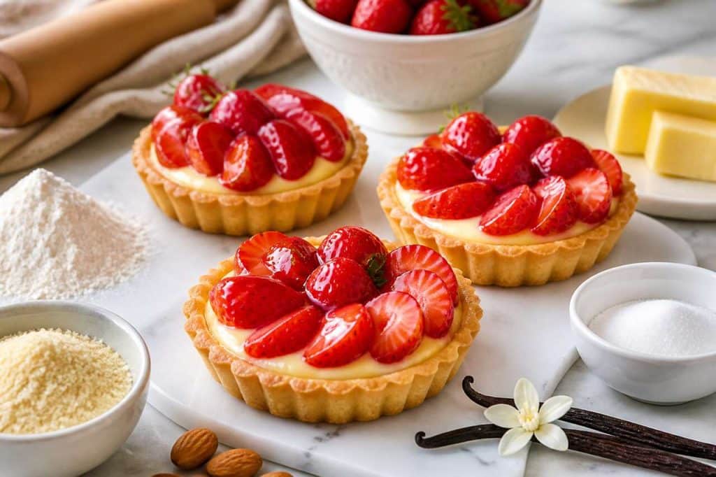 Recette tartelettes aux fraises maison
