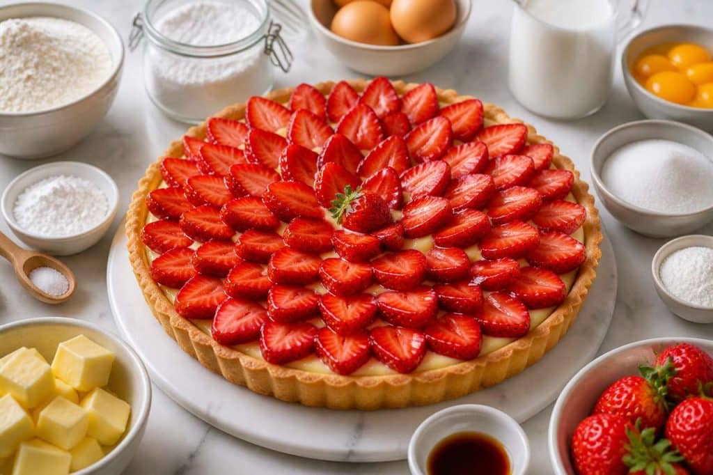 Recette de la meilleure tarte aux fraises maison