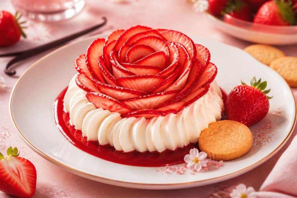 Rose des fraises : recette élégante et gourmande