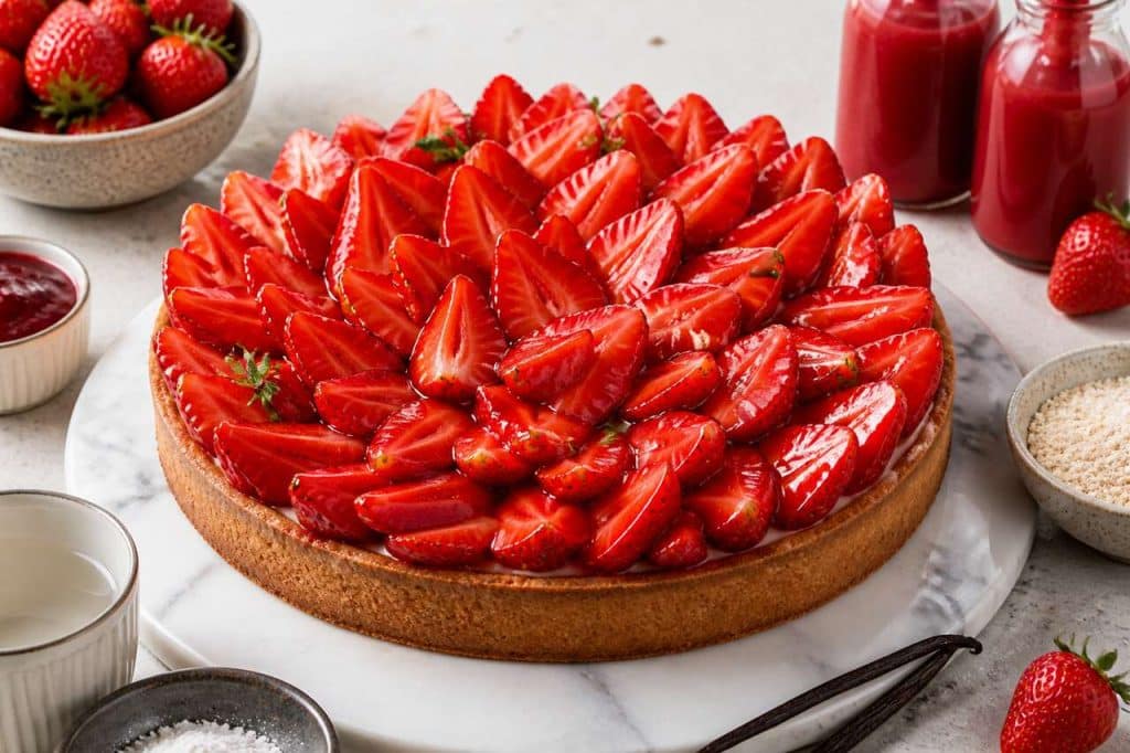 Tarte aux fraises revisitée par Cyril Lignac : la recette gourmande