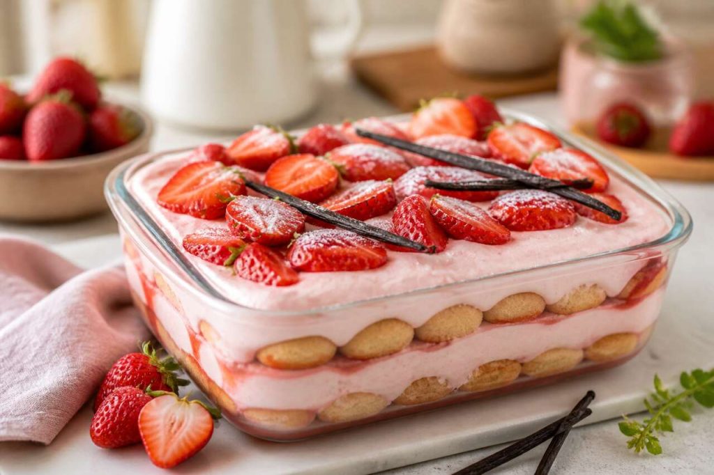 Tiramisu à la fraise façon Cyril Lignac : recette gourmande et facile
