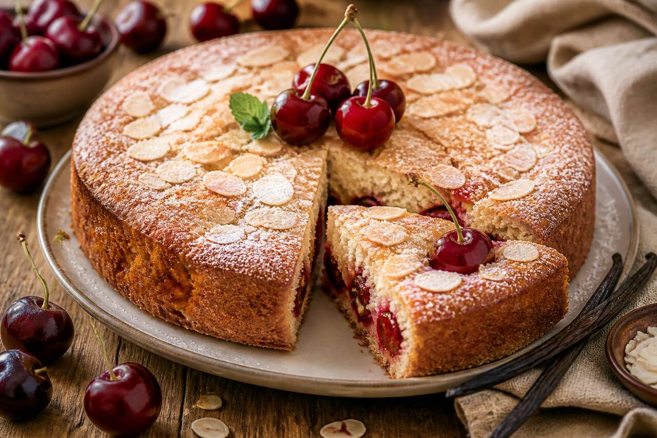Moelleux aux cerises : recette facile et savoureuse