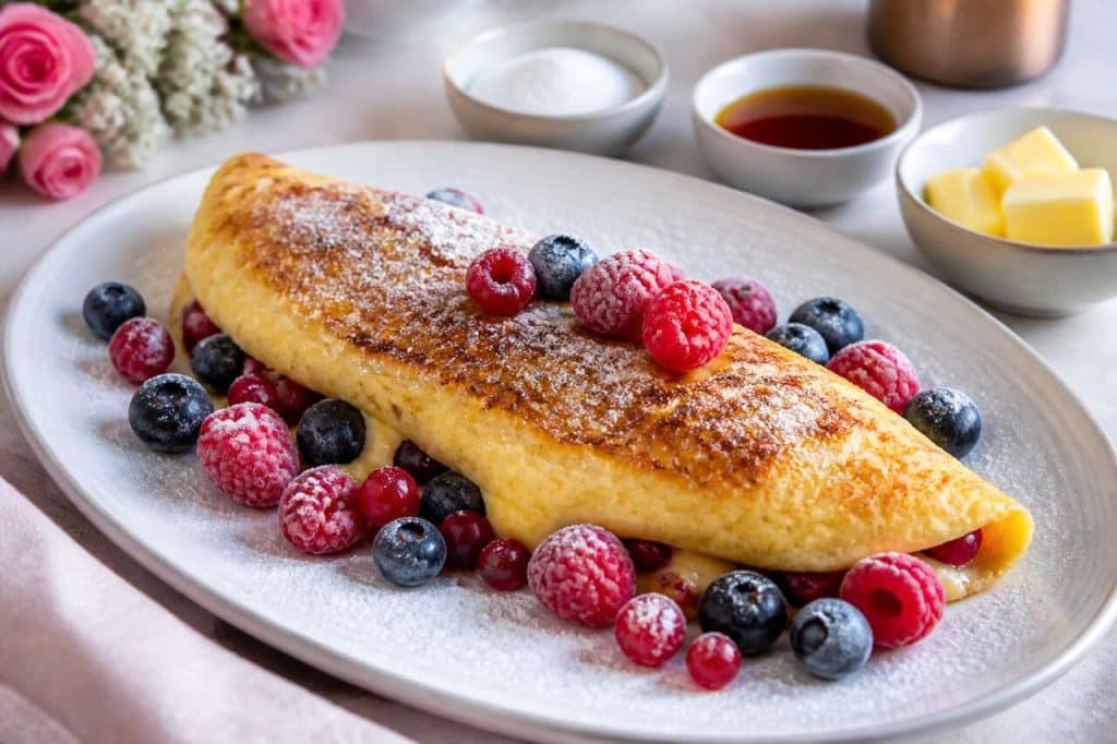 Omelette sucrée aux fruits rouges : une douceur fruitée