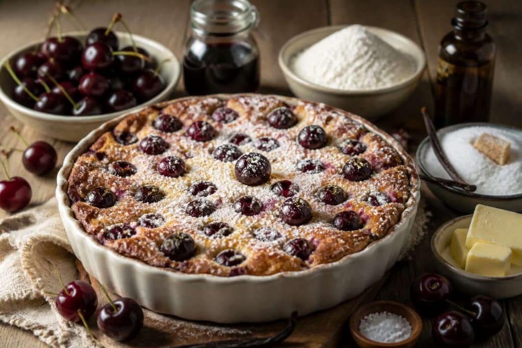 Recette de clafoutis aux cerises noires : un dessert gourmand