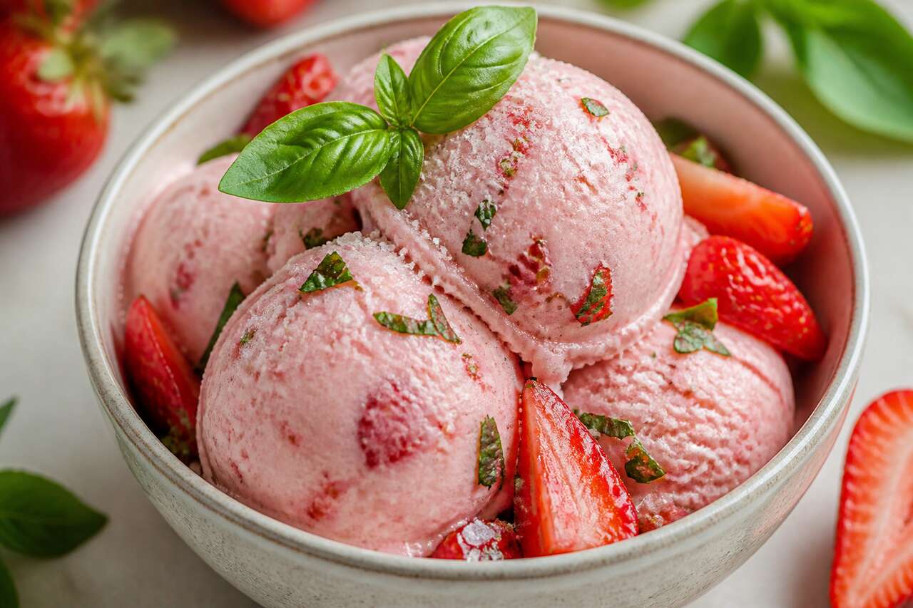 Glace fraise basilic au Companion : une recette fraîche et originale