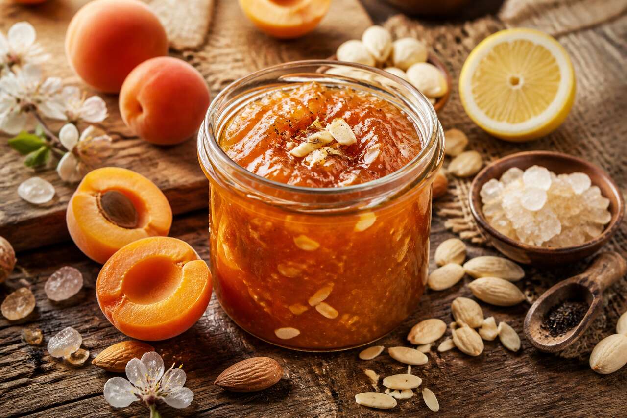 Confiture d'abricot et amande au Thermomix : recette facile