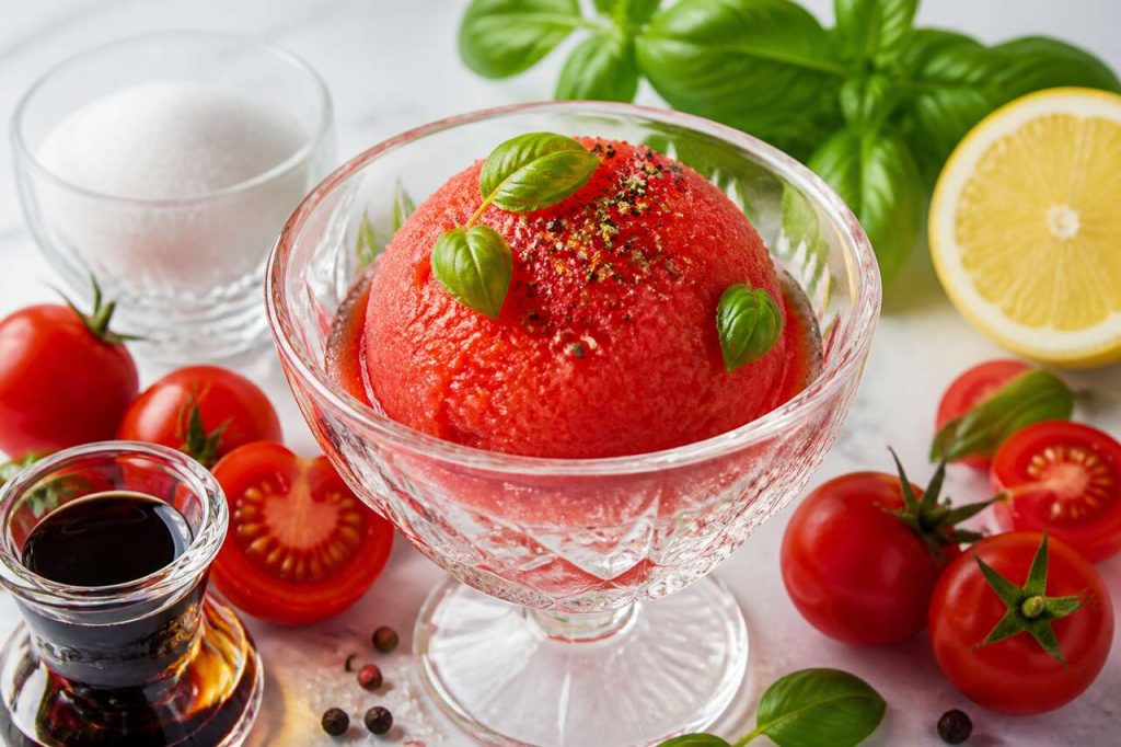 Sorbet à la tomate : recette rafraîchissante et originale