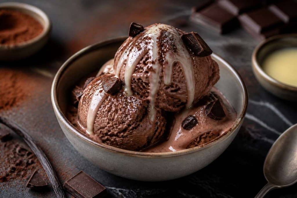 Glace au chocolat avec Monsieur Cuisine : recette facile