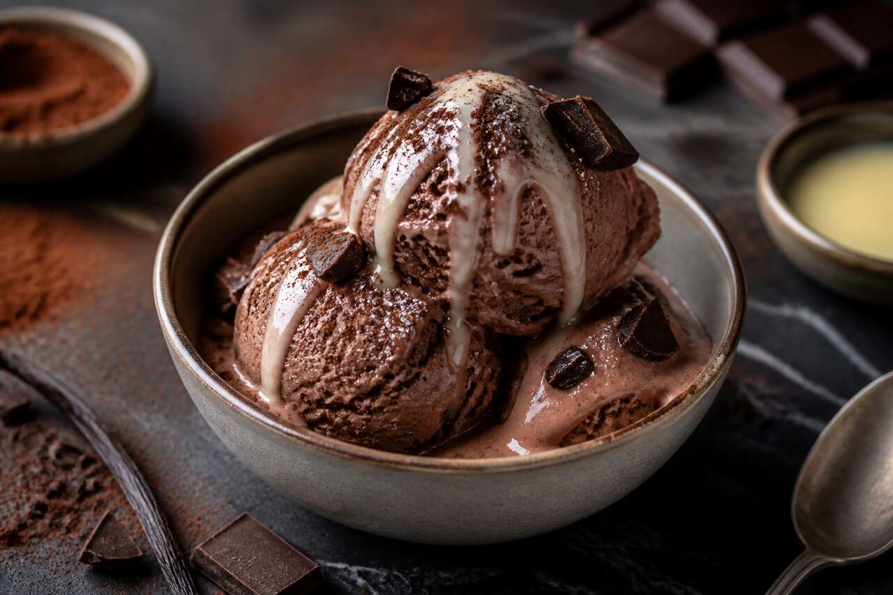 Glace au chocolat avec Monsieur Cuisine : recette facile