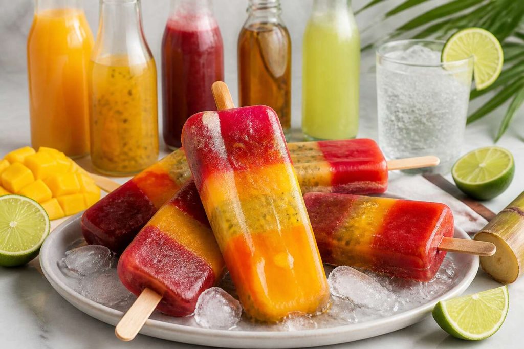 Recette de glaces à l'eau multi-fruits : fraîcheur maison