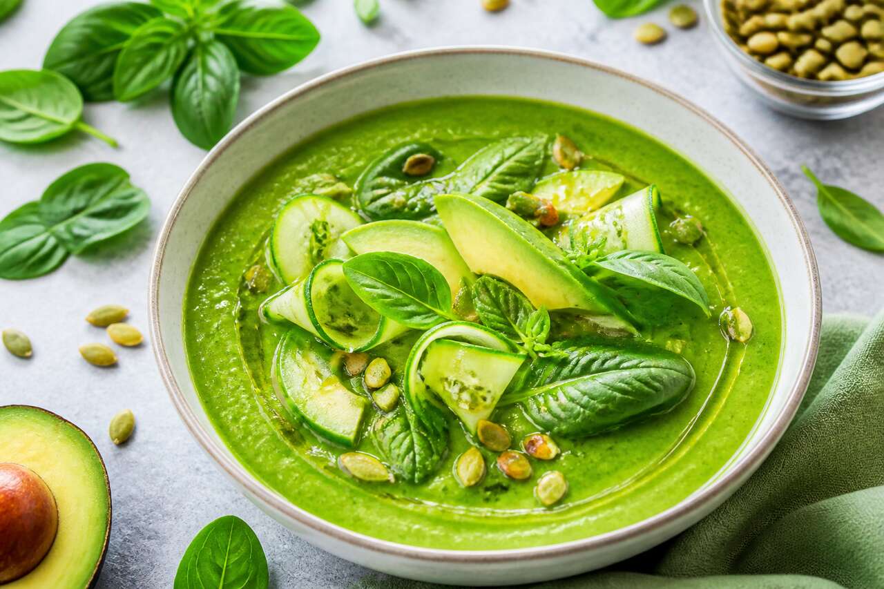 Recette green gazpacho de Justine Piluso : fraîcheur incontournable