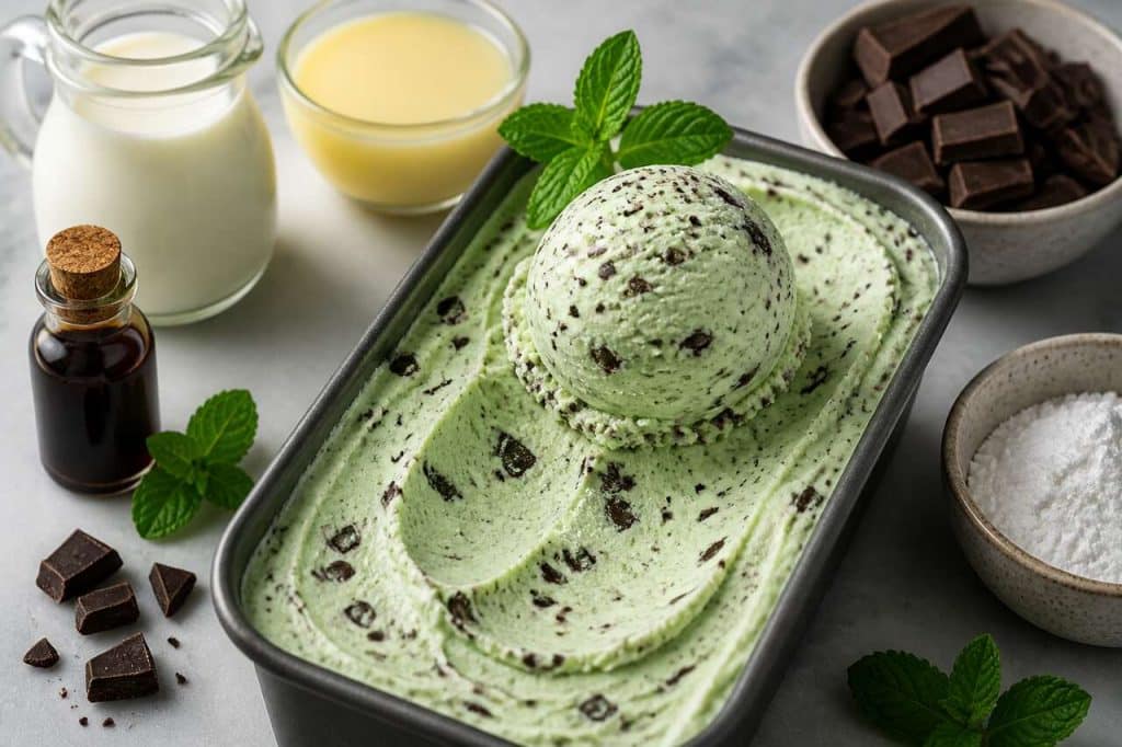 Recette de glace menthe chocolat maison