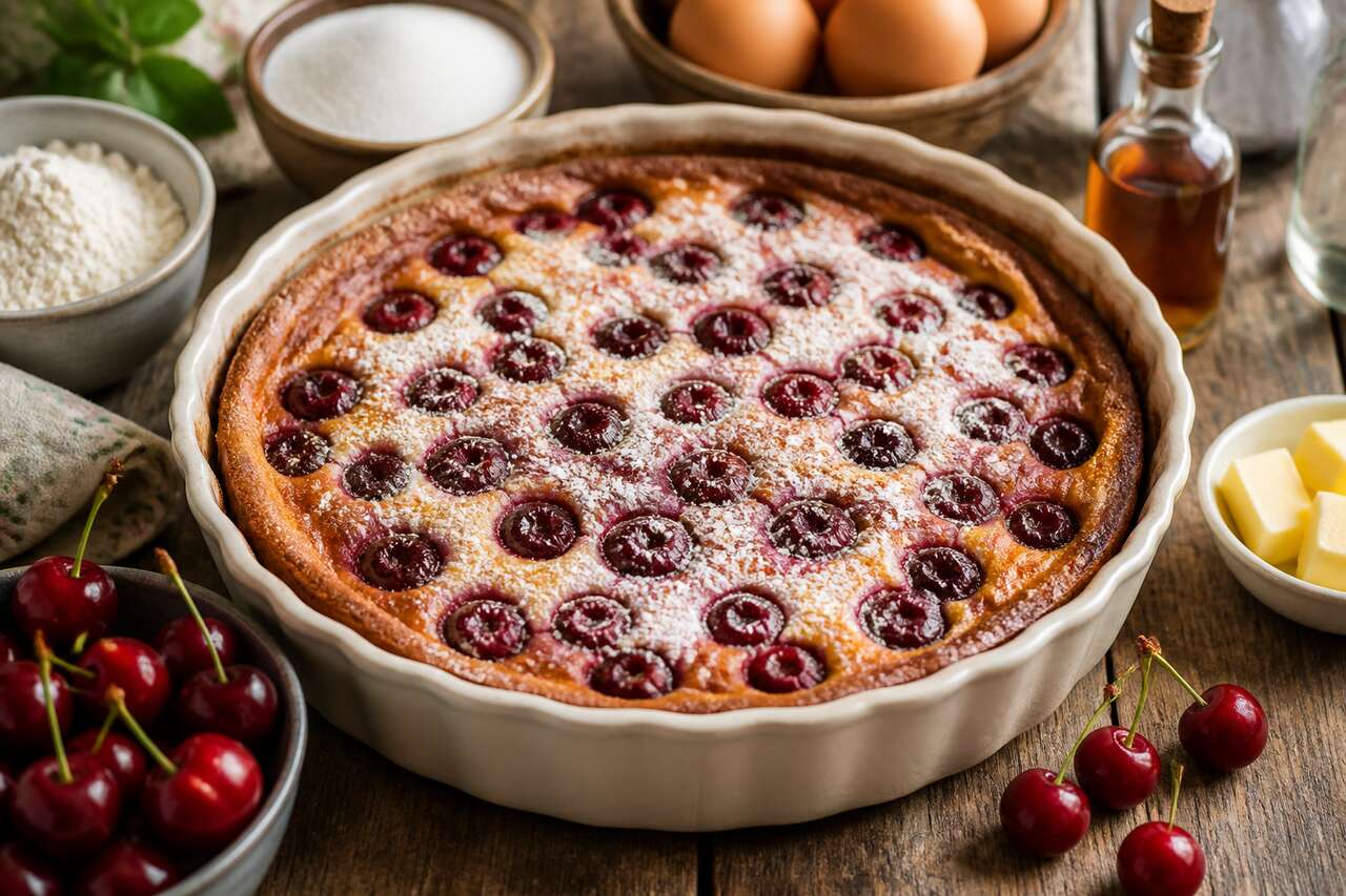 Recette clafoutis aux cerises maison
