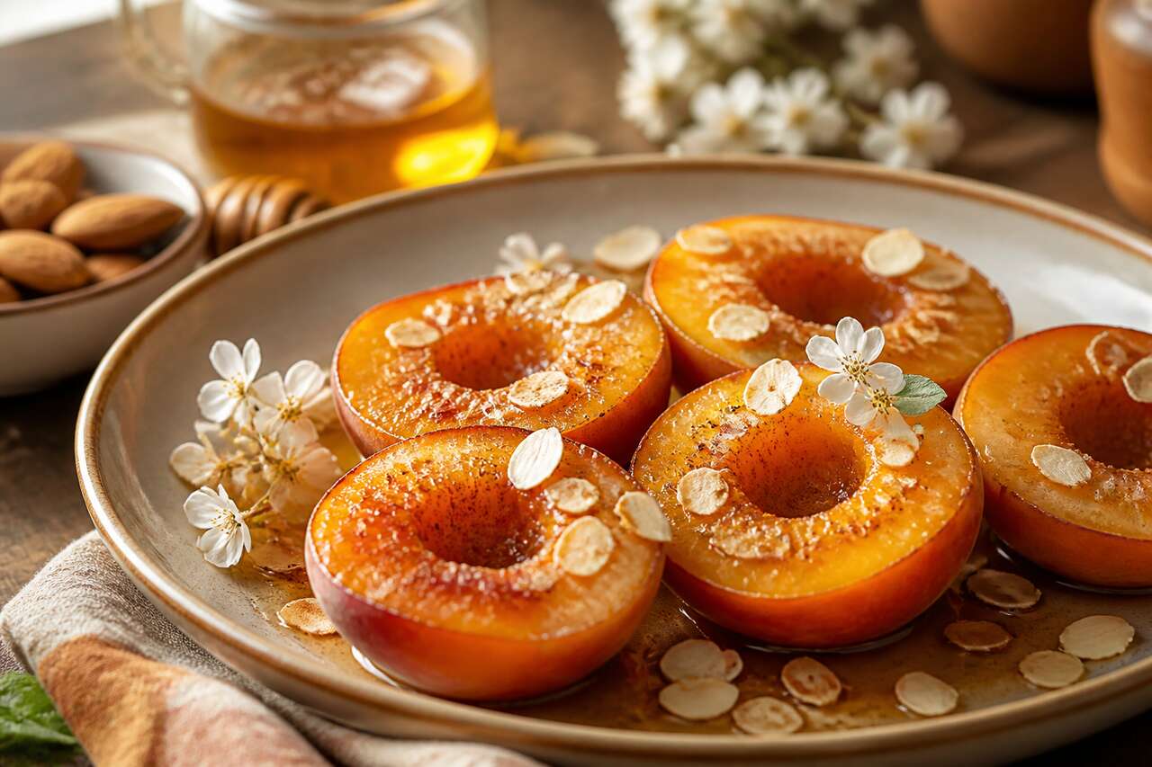 Pêches au miel : recette gourmande et facile