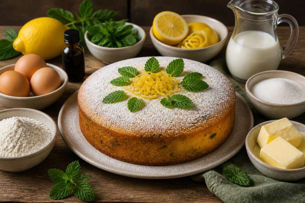 Cake menthe citron : recette rafraîchissante et facile