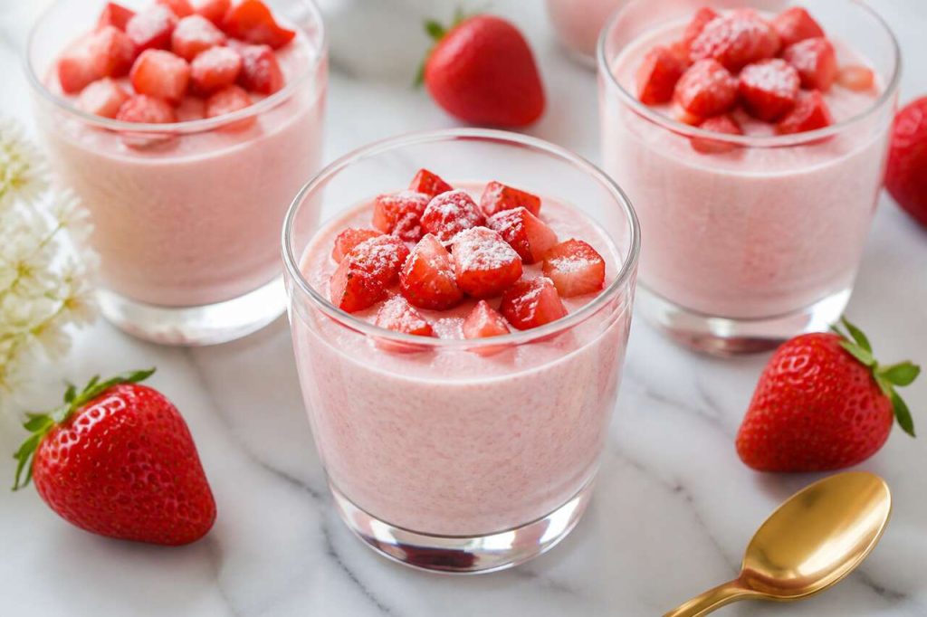 Mousse de fraises : recette légère et fruitée