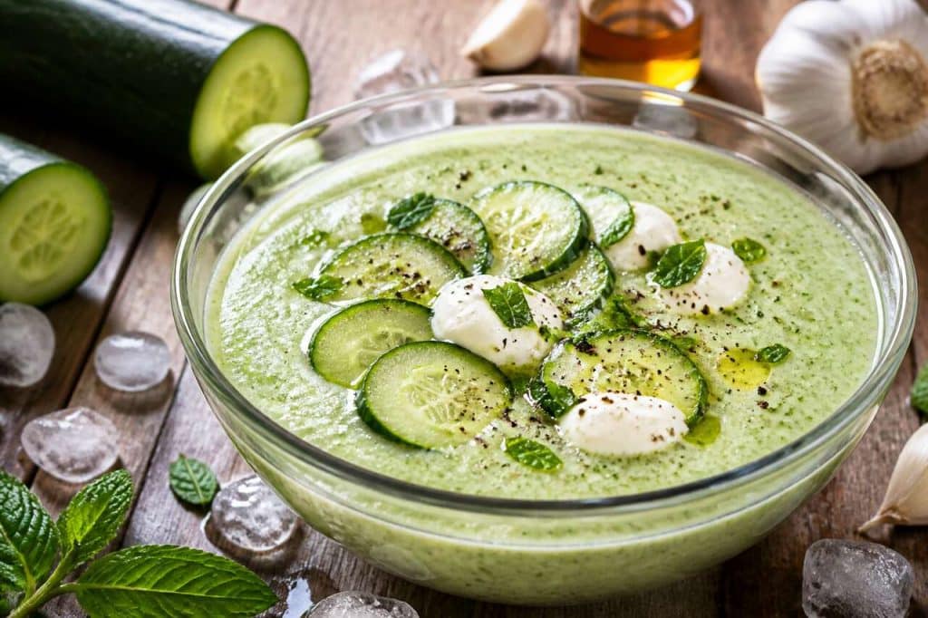 Gaspacho de concombre au Cook Expert : recette rapide et rafraîchissante