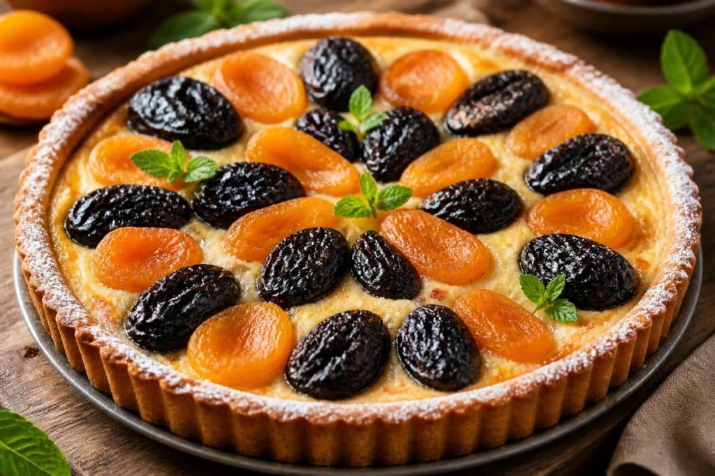 Tarte aux pruneaux et abricots : recette facile