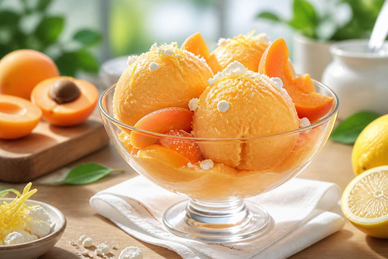 Sorbet abricot au Companion : recette facile et rafraîchissante