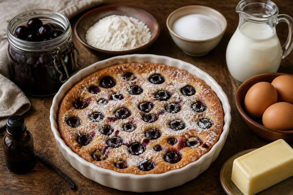 Clafoutis aux cerises noires : recette simple et délicieuse