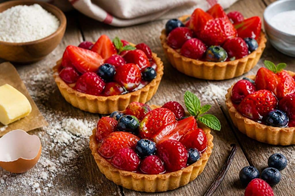 Recette de tartelettes aux fruits rouges frais