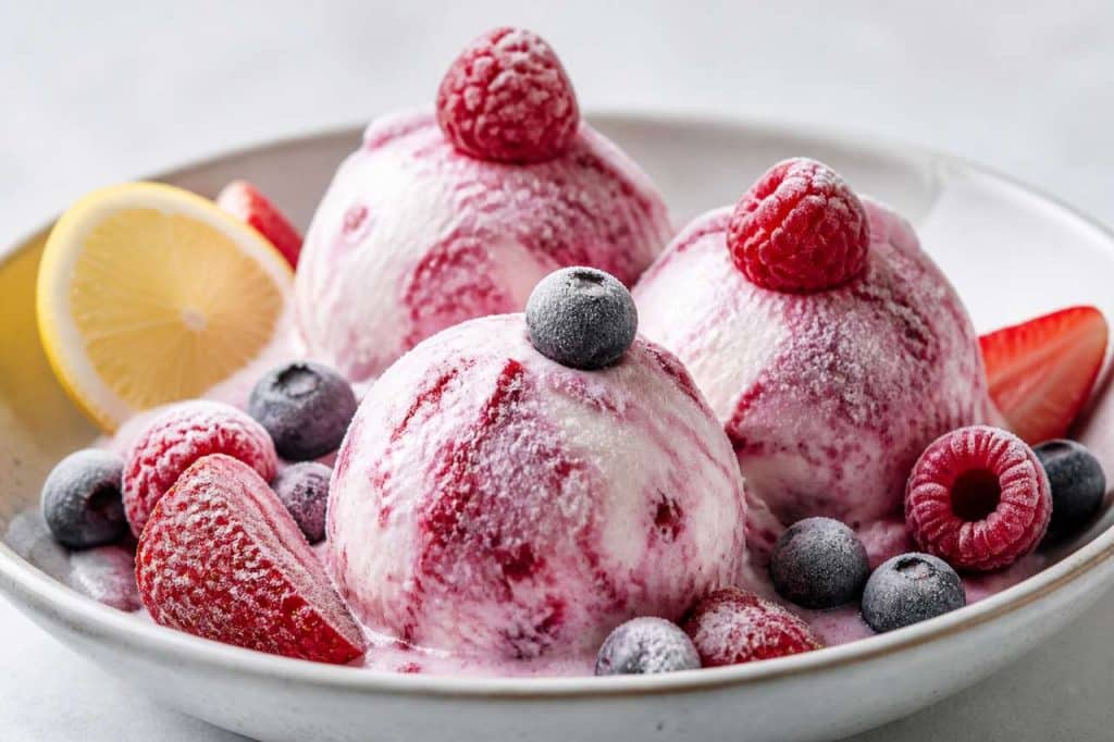 Recette de glaces aux fruits maison