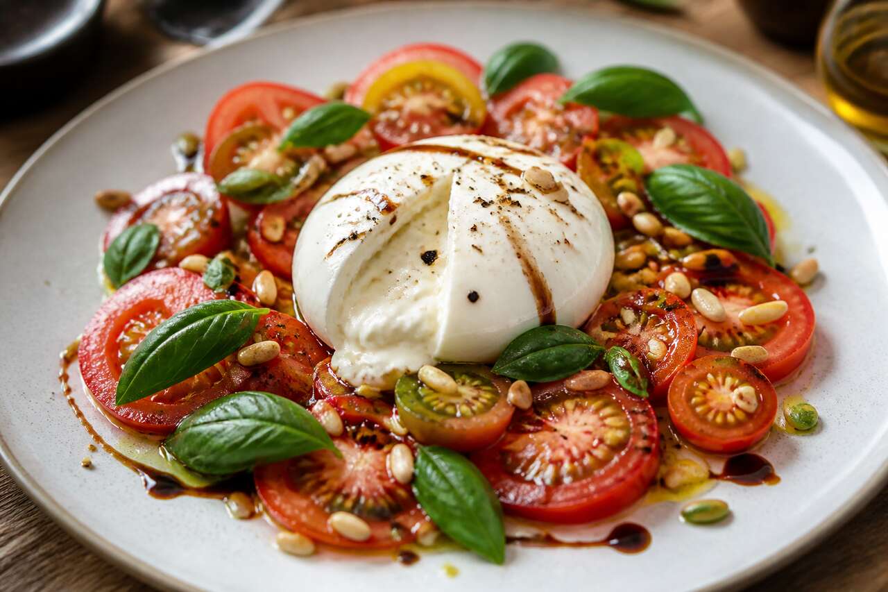 Tomates mozzarella façon Pierre Sang : découvrez la recette !
